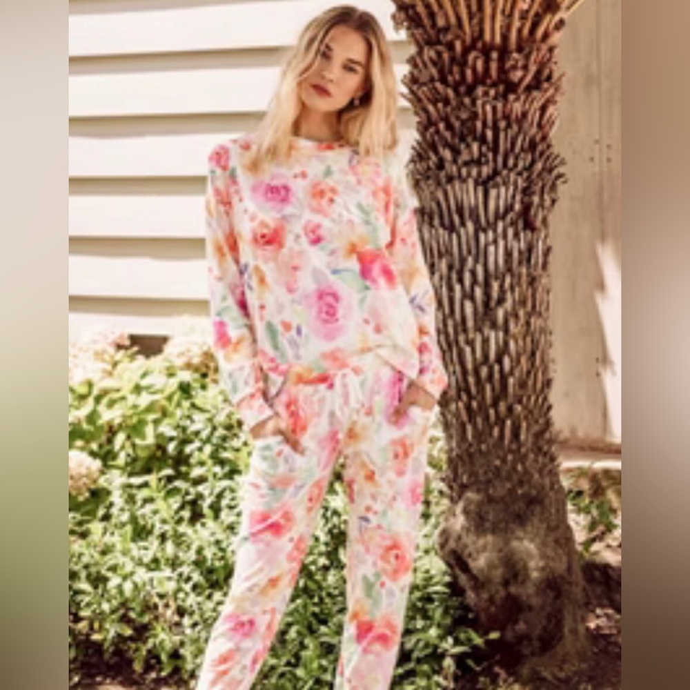 P.J. Salvage Pastel Floral Loungewear Set